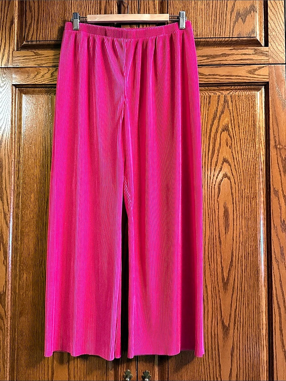 Ro&De Pleated Wide Leg Set in Pink XL Like New